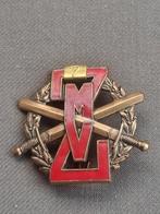 Speld ZMV met  nr 7 ( Zware Militaire Vaardigheid), Verzamelen, Ophalen of Verzenden, Landmacht, Nederland, Embleem of Badge