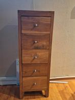 Teak ladenkasten., Huis en Inrichting, Kasten | Ladekasten, Ophalen, 1 of 2 laden, 50 tot 100 cm, Minder dan 100 cm