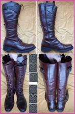 ORWELL cognackleurige leren laarzen in retro stijl maat 38, Hoge laarzen, Bruin, Ophalen of Verzenden, Zo goed als nieuw