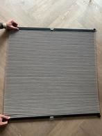 Plisse gordijn dubbelzijdig kleur dove met zwarte afwerking, Ophalen of Verzenden, Zo goed als nieuw, 50 tot 100 cm, Minder dan 100 cm
