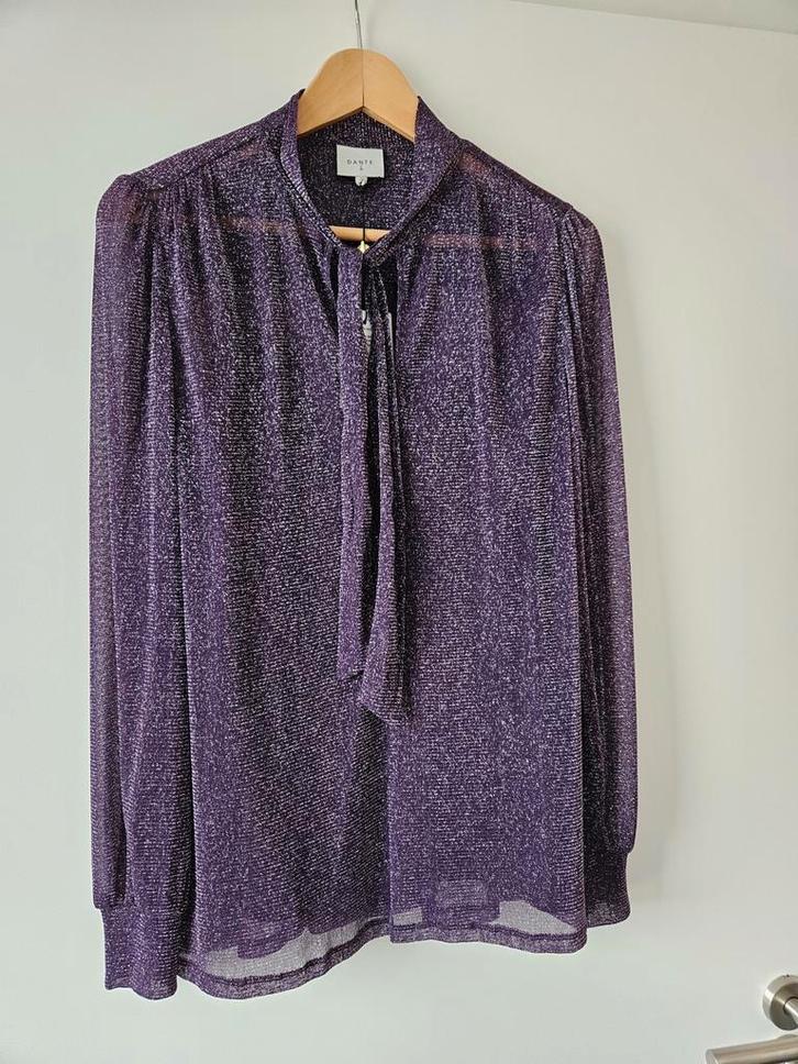 Paarse blouse van Dante 6, Kleding | Dames, Blouses en Tunieken, Zo goed als nieuw, Maat 38/40 (M), Paars, Ophalen of Verzenden