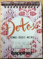 Happinez Detox - ZGAN, Ophalen of Verzenden, Zo goed als nieuw, Meditatie of Yoga, Instructieboek