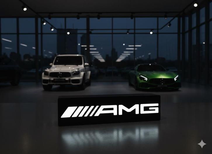 lightbox/lichtbak AMG, Verzamelen, Automerken, Motoren en Formule 1, Nieuw, Auto's, Ophalen of Verzenden