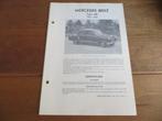 Vraagbaak Mercedes-Benz 180 Ponton W120 1953 1954, Ophalen of Verzenden