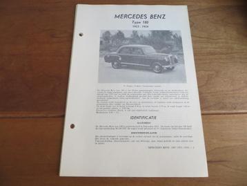 Vraagbaak Mercedes-Benz 180 Ponton W120 1953 1954 beschikbaar voor biedingen