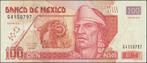 Mexico 100 pesos 2007 XF p.118j (# 2), Verzenden, Noord-Amerika, Los biljet