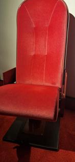 Theater stoelen Rood  2 voor 100 euro, Ophalen, Gebruikt, Metaal, Vintage