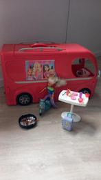 uitgebreide barbie speelset huis en camper, Kinderen en Baby's, Speelgoed | Actiefiguren, Zo goed als nieuw, Ophalen