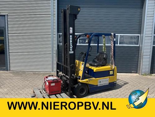 Komatsu FB15M3 Vorkheftruck Triple Mast & Side Shift + Lader, Zakelijke goederen, Machines en Bouw | Heftrucks en Intern transport