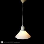 Strakke melkglas hanglamp met schakelaar, -, -, Ophalen of Verzenden, Zo goed als nieuw