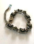 Prachtige Vintage armband schakelarmband met emaille, Verzenden, Zo goed als nieuw