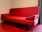 Slaapbank 2 persoons, rood, stof, 200 x 115, Ophalen, Gebruikt, Tweepersoons, 120 cm