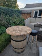 Twee Robuuste Statafels - Barrel tafels, Ophalen, Rond, Hout