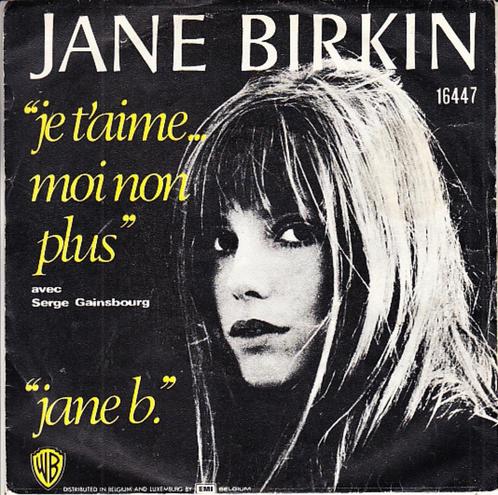 jane birkin - je táime moi non plus ( 1975), Cd's en Dvd's, Vinyl Singles, Single, Pop, 7 inch, Ophalen of Verzenden