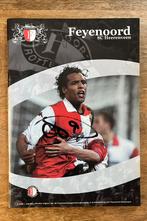 Feyenoord wedstrijdmagazine met handtekening Van Hooijdonk, Verzamelen, Sportartikelen en Voetbal, Ophalen of Verzenden, Feyenoord