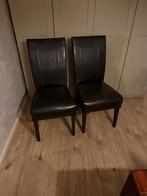 Eetkamerstoelen vier stuks, Huis en Inrichting, Stoelen, Ophalen, Zo goed als nieuw, Bruin, Vier