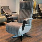 Inhouse Relaxfauteuil Dalero L Grijs Leer Elektrisch Verstel, Huis en Inrichting, Fauteuils, Ophalen, 100 tot 125 cm, Nieuw, Leer