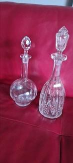 2 zeer mooie kristallen karaffen, Ophalen of Verzenden, Gebruikt