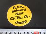 sticker APK gekeurd door GEA dealer, Ophalen, Zo goed als nieuw