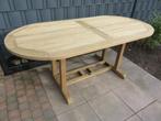 Teak and Garden teakhouten ovale tuintafel Harwich, Tuin en Terras, Tuintafels, Ophalen, Zo goed als nieuw, Ovaal, Teakhout