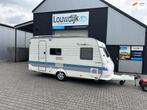 HOBBY Exclusive 440 SFE ’00 (Fransbed, Treinzit), Caravans en Kamperen, Hobby, Bedrijf, Louwdijk Caravans, 6 tot 7 meter