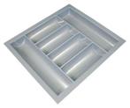 Doeco bestekindeling 54x48 cm zilvergrijs, NIEUW, Ophalen of Verzenden, Nieuw, Grijs, Minder dan 100 cm