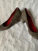 Lineazeta Luipaard Schoenen met hakje  Maat 40, Ophalen of Verzenden, Gedragen, Bruin, Schoenen met lage hakken