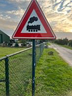 Waarschuwingsbord Treinovergang - Verkeersbord, Ophalen of Verzenden, Zo goed als nieuw, Trein, Overige typen