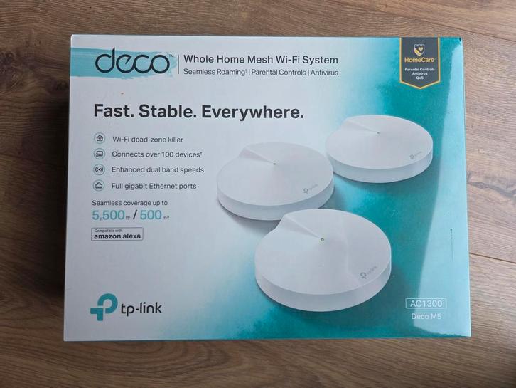TP-Link Deco M5(3-pack), Computers en Software, WiFi-versterkers, Nieuw, Ophalen of Verzenden