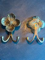 Bloemvormige Wandhaak, Huis en Inrichting, Gebruikt, Bruin, Ophalen of Verzenden, Metaal