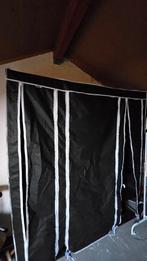 Tectake kledingkast – zwart – 175x150x45, Ophalen of Verzenden, Gebruikt