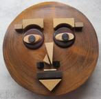 3D houten schilderij 33cm doorsnede, Minder dan 50 cm, Nieuw, Ophalen of Verzenden, Schilderij