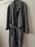 Lange   jas L-xl wol cashmere mantel antraciet lang winter, Ophalen of Verzenden, Zo goed als nieuw, Maat 46/48 (XL) of groter
