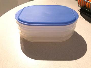 Tupperware stapeldrie vleeswarendoos kaasdoos bewaarbak beschikbaar voor biedingen