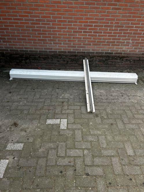 Elektrisch rolluik wit B=270cm H=165, Doe-het-zelf en Verbouw, Rolluiken, Gebruikt, Wit, Elektrische bediening, Ophalen