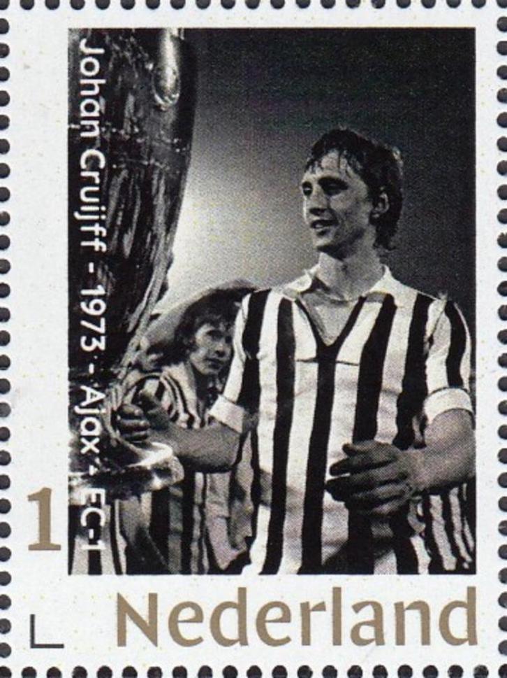Nederland- Persoonlijke Goud- Johan Cruijff 1973 AJAX - EC-1, Postzegels en Munten, Postzegels | Nederland, Postfris, Na 1940
