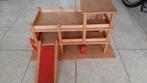 Vintage houten garage..zie foto,s, Kinderen en Baby's, Speelgoed | Houten speelgoed, Ophalen, Zo goed als nieuw, Overige typen