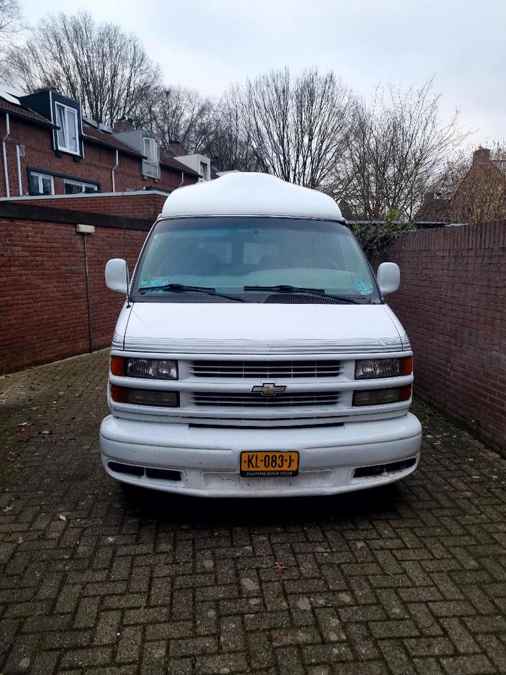 Chevrolet Express 1500 Camper, Auto's, Chevrolet, Particulier, Chevy Van, Achteruitrijcamera, Airconditioning, Android Auto, Bluetooth