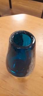 Schott zwiesel vaas blauw, Gebruikt, Blauw, Ophalen of Verzenden, Glas