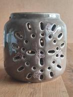 Keramiek Windlicht / Kandelaar / Lantaarn /Kaarsenhouder, Overige materialen, Bruin, Ophalen of Verzenden, Zo goed als nieuw