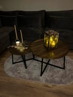 Twee delig salon tafels, Huis en Inrichting, Tafels | Salontafels, Ophalen, Rond, Minder dan 50 cm, 50 tot 100 cm