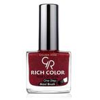 GOLDEN ROSE Rich Color glitter rood nagellak 45, 10,5 ml, Ophalen of Verzenden