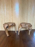 Wabi - Sabi brutalistishe massief wortelhouten krukken, Ophalen, Onbekend, Onbekend, Ombekend