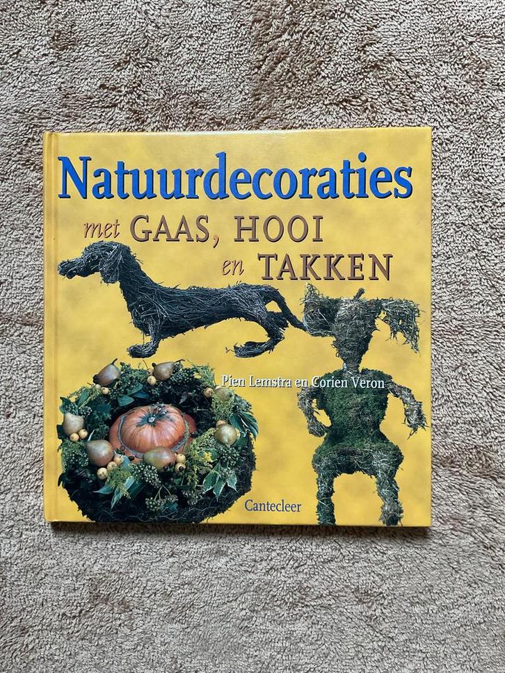 Boekje Natuurdecoraties met Gaas, Hooi en Takken, Boeken, Hobby en Vrije tijd, Zo goed als nieuw, Ophalen of Verzenden