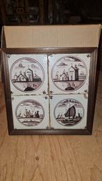 Antieke Tegeltableau met Hollands Landschap, Antiek en Kunst, Antiek | Wandborden en Tegels, Ophalen