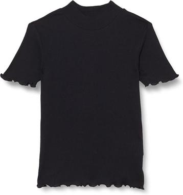 Prachtig zwart SCOTCH R'BELLE rib stretch shirt maat 10/140. beschikbaar voor biedingen