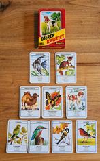 Kwartet kaartspelen vintage,vogels,honden,bloemen,dieren, Ophalen of Verzenden, Gebruikt, Diverse