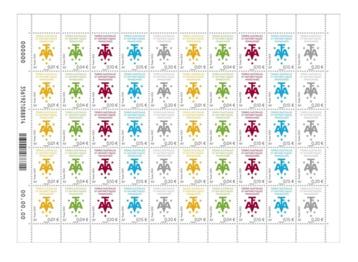 Jaar 2025 TAAF - Feuille de 50 timbres Petites valeurs 2025  beschikbaar voor biedingen