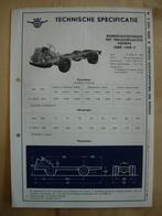 DAF 1500 C Technische Specificatie folder 1956, Ophalen, Zo goed als nieuw, Overige merken, DAF Trucks