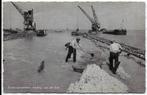 Zuiderzeewerken oude gelopen ansichtkaart ( b253 ), Ophalen of Verzenden, Gelopen